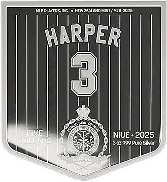 2025 5 Dollars – Charles III (Bryce Harper)