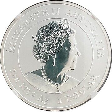 1 Dollar – Elizabeth II (6th Portrait – Year of the Tiger; Coloured Silver Proof)