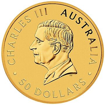 2025 50 Dollars – Charles III (1st Portrait – Australian Kangaroo – Gold Bullion Coin)