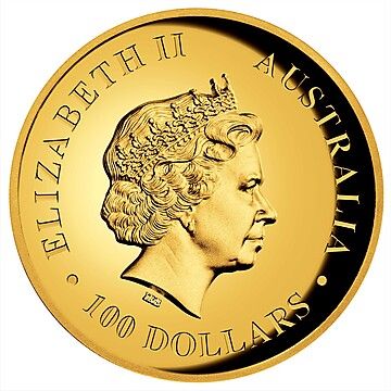 2017 100 Dollars – Elizabeth II (4th Portrait – Australian Koala – Gold Proof High Relief)