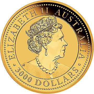 2019-2022 3000 Dollars – Elizabeth II (6th Portrait – Australian Kangaroo – Gold Bullion)