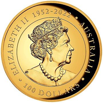 2023 100 Dollars – Elizabeth II (6th Portrait; In the name of – Kangaroo – Gold Proof)