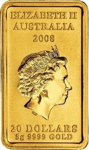 2008-2009 20 Dollars – Elizabeth II (4th Portrait – Kangaroo Dreaming)