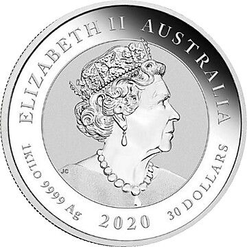30 Dollars – Elizabeth II (6th Portrait – Bull and Bear)