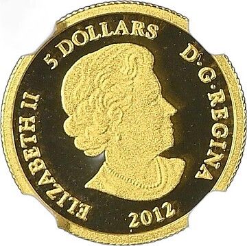 2012 5 Dollars – Elizabeth II (Year of the Dragon)