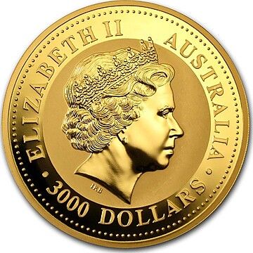 2005 3000 Dollars – Elizabeth II (4th Portrait – Year of the Rooster – Gold Bullion Coin)
