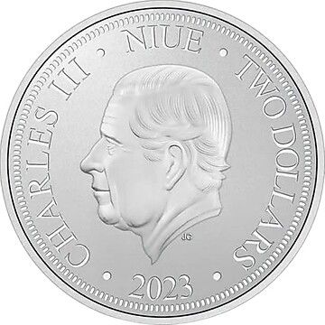 2023 2 Dollars – Charles III (Space Shuttle)