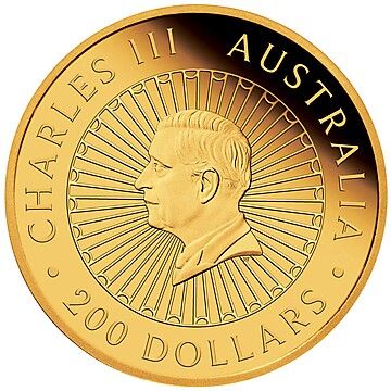 2024 200 Dollars – Charles III (1st Portrait – Great Southern Land – Gold)