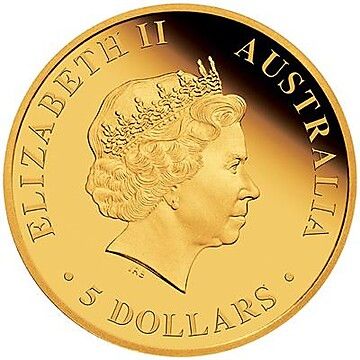 2018 5 Dollars – Elizabeth II (4th Portrait – Kangaroo – Gold Bullion Coin)