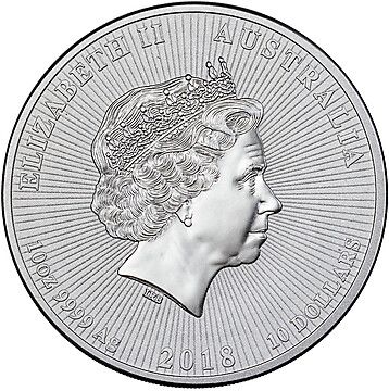 10 Dollars – Elizabeth II (4th Portrait – Mother and Baby Koala – Silver Piedfort)