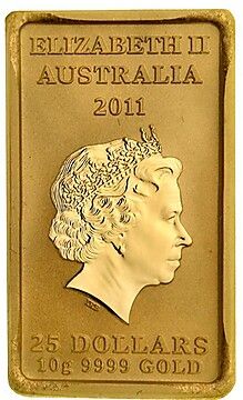 2011 25 Dollars – Elizabeth II (4th Portrait – Platypus Dreaming – Gold Bullion Coin)