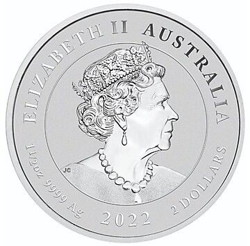 2 Dollars – Elizabeth II (6th Portrait – Australian Sea Turtle; Silver Bullion)