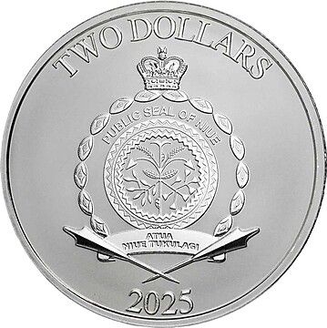 2025 2 Dollars – Charles III (Mickey Christmas)