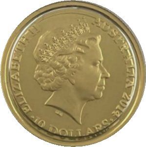 2014 10 Dollars – Elizabeth II (4th Portrait – AIF Sail from Albany – Gold)