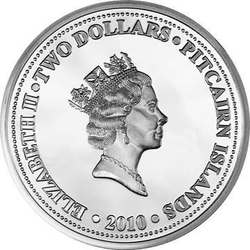 2010 2 Dollars – Elizabeth II (Fletcher Christian)