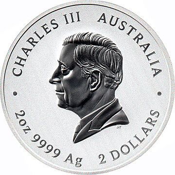 2 Dollars – Charles III (Year of the Horse – Coloured)