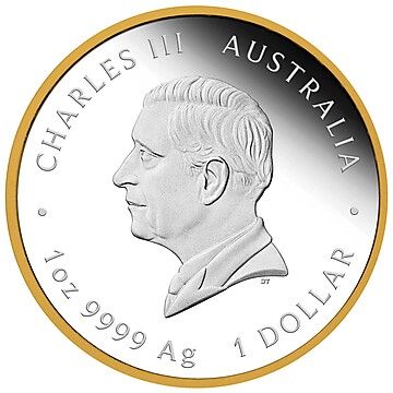 1 Dollar – Charles III (1st Portrait – Centenary of Queen Elizabeth II Birth – Silver Proof Gilded)
