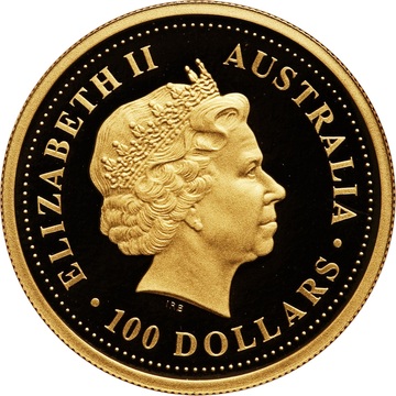 2001 100 Dollars – Elizabeth II (4th Portrait – Australian Nugget – Gold Bullion Coin)