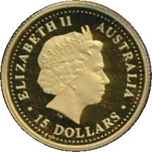2004-2005 15 Dollars – Elizabeth II (4th Portrait – Kangaroo – Gold Bullion Coin)