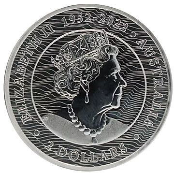 2 Dollars – Elizabeth II (6th Portrait; In the name of – Humpback Whale; Silver Piedfort)