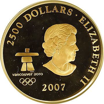 2007 2500 Dollars – Elizabeth II (Canada Early History)