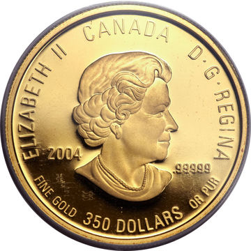2004 350 Dollars – Elizabeth II (Yukon Fireweed)