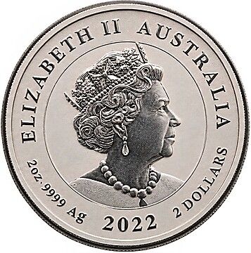 2 Dollars – Elizabeth II (6th Portrait – Phoenix – Silver Piedfort)