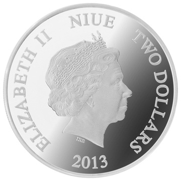2013 2 Dollars – Elizabeth II (Tardis)