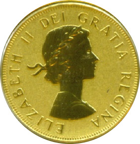 2014 10 Dollars – Elizabeth II (Maple leaves and 1st Effigy)