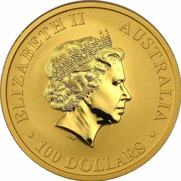 2015 100 Dollars – Elizabeth II (4th Portrait – Kangaroo – Gold Bullion Coin)