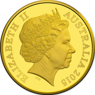 2015 10 Dollars – Elizabeth II (4th Portrait – 100th Anniversary of the Gallipoli Landing – Gold Proof)