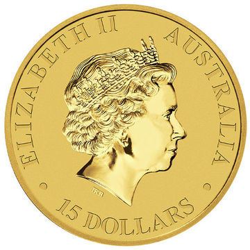 2016 15 Dollars – Elizabeth II (4th Portrait – Kangaroo – Gold Bullion Coin)