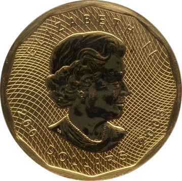 2008 200 Dollars – Elizabeth II (Maple leaf 99999)