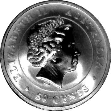 50 Cents – Elizabeth II (4th Portrait – Tiger Shark)