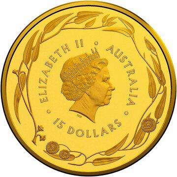 2016-2020 15 Dollars – Elizabeth II (4th Portrait – Kangaroo – Gold Bullion Coin)