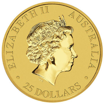 2016 25 Dollars – Elizabeth II (4th Portrait – Kangaroo – Gold Bullion Coin)