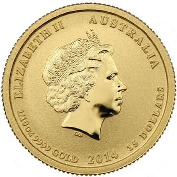 2014-2015 15 Dollars – Elizabeth II (4th Portrait – Battle of the Coral Sea – Gold Bullion Coin)